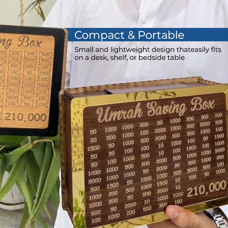 Umrah Saving Box - Save 210,000 for Umrah | Smart Money Saving Box